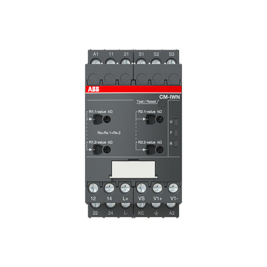 ABB CM-IWN.1S Isolationsüberwachungsrelais 2We, 1-100kOhm,2-