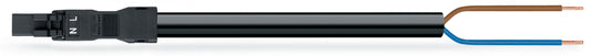 WAGO 891-8992/215-201 Anschlussleitung schwarz 2x1qmm L=2m