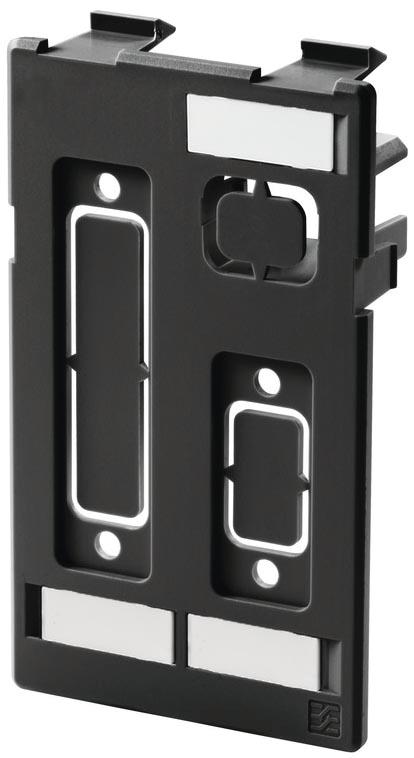 WEI IE-FC-DIP-CI/3A/2ST/1D9 Einsatzplatten für Doppelrahmen ungeschirmt