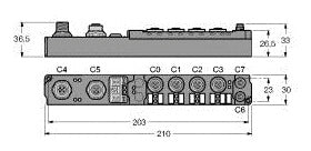 TURC SDPB-0202D-1003 piconet Stand-alone-Modul für PROFIBUS-DP 2-kanaliger