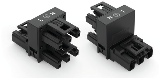 WAGO 770-636 h-Verteiler 1 x Stecker / 2 x Buchse 3-polig mi