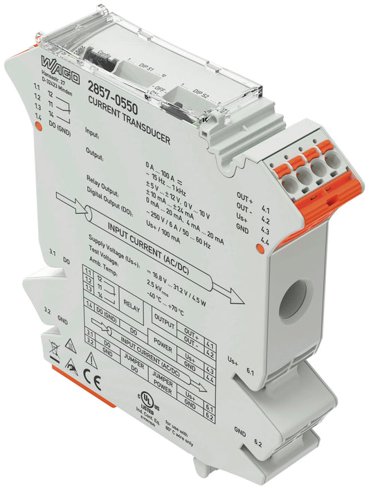 WAGO 2857-550 Strommessumformer 100 A AC/DC