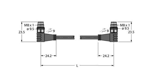 TURC PSW4M-0.2-PSW4M/TXN Leitung für Industrial Ethernet / PUR,Verbindungsleitun