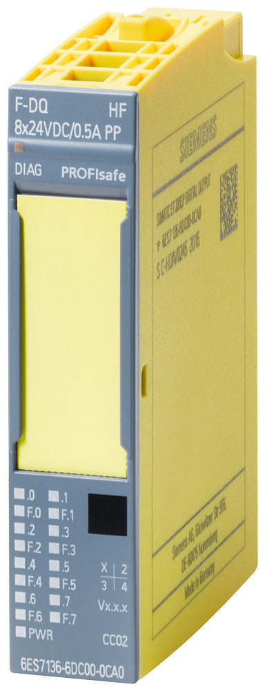 SIEM 6AG2136-6DC00-1CA0 SIPLUS ET 200SP F-DQ 8x24VDC/0.5A RAIL -30...+60°C T1 mi