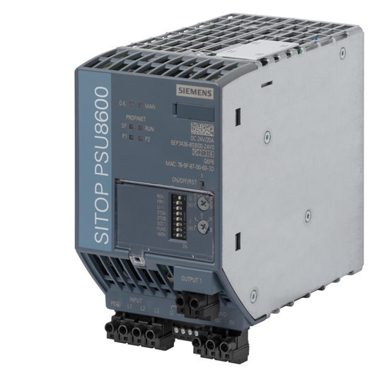 SIEM 6EP3436-8SB00-2AY0 SITOP PSU8600 20A PN geregelte Stromversorgung