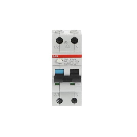 ABB DS201MA-C16 A30 FI/LS-Schalter 110V 10kA 1P+N C 16A 30mA 2CSR275189R1164