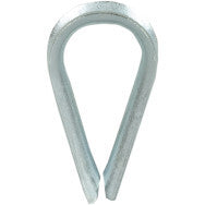 PILZ 570318 Seilkausche, D4, Stahlband blau passiviert, RoHs-konform, 1 Stück