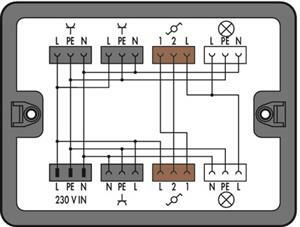 WAGO 899-631/189-000 Verteilerbox Wechselschaltung 1 Eingang