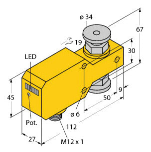 TURC FCI-34D10A4P-ARX-H1140 Strömungssensor - Inline-Sensor mit integrierter Aus