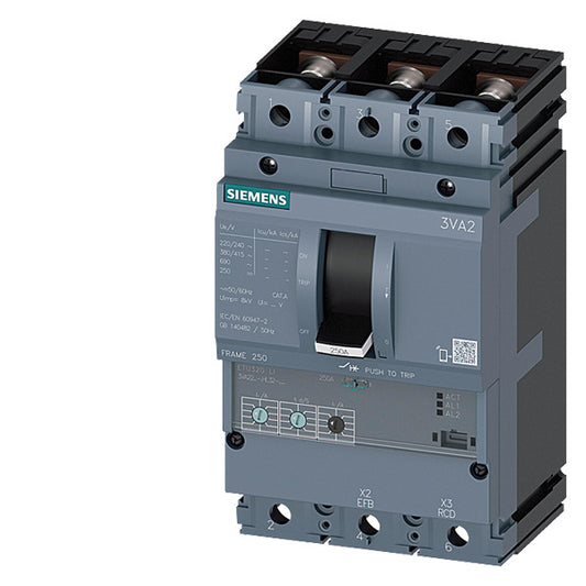 SIEM 3VA2216-5HL32-0AA0 Leistungsschalter 3VA2 ICU=55kA @ 415V IN=160A Überlasts