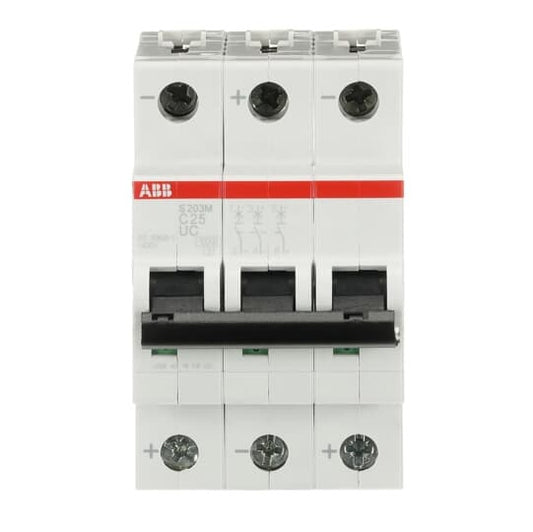 ABB S203M-C25UC Sicherungsautomat C-Char., 10kA, 25A, 3P LS S203M-C25UC