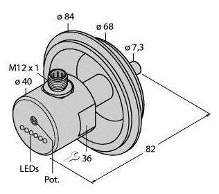 TURC FCS-68A4-AP8X-H1141/D003 Strömungssensor Eintauchsensor mit integrierter Au