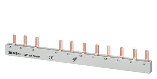 SIEM 5ST3624 Stiftsammelschiene 10qmm 3-phasig/ 1FI 4P N rechts+8LS 1P