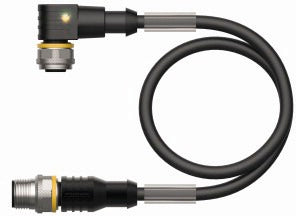 TURC WKC4.5T-P7X3.1-2-RSC4.5T/TXL Aktuator- und Sensorleitung / PUR, Verbindungs