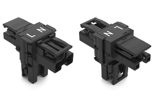 WAGO 770-1615 T-Verteiler 2-Pol. Schw. Kod. A 3VK