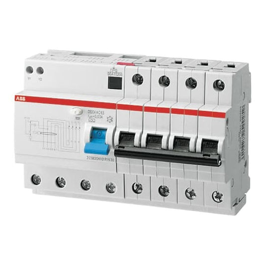 ABB DS204 A-C40/0,03 FI/LS-Kombination 6kA,4P,Typ A,C 40A,30mA 2CSR254101R1404