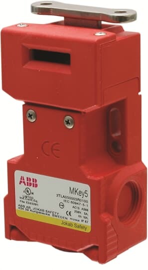 ABB MKey5+ Sicherheitsverriegelungsschalter mit Standardbetätiger, 2NC + 1 NO