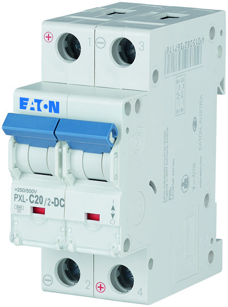 MOE PXL-C20/2-DC LS-Schalter 20A 2p C-Char DC