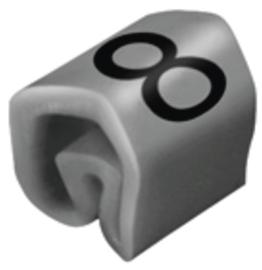 WEI CLI C 1-3 BR/WS 1 MP Leitermarkierer, LxB: 3 x 4.2 mm, PVC, w eich, ohne Cad