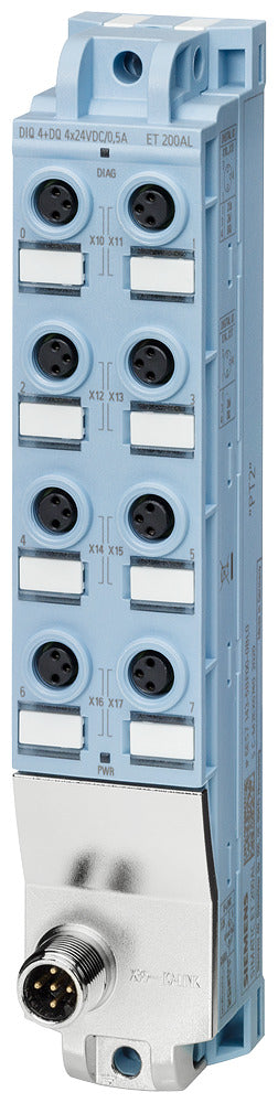 SIEM 6ES7143-5BF00-0BL0 SIMATIC ET 200AL DIQ 4+DQ 4X24VDC/0,5A, 8xM8 8x M8