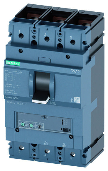 SIEM 3VA2440-5HL32-0AA0 Leistungsschalter 3VA2 ICU=55kA, LI, IN=400A IR=160A-400
