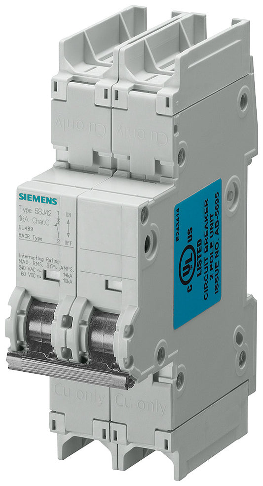 SIEM 5SJ4230-7HG41 Leitungsschutzschalter 240V 14kA, 2pol. C, 30A, T=70mm nach U