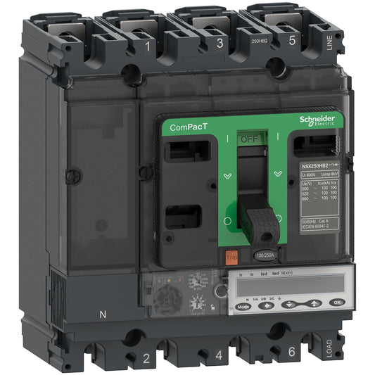 SE C25W45E160 Kompaktleistungsschalter ComPacT NSX250HB2 mit Micrologic 5.2 E 4P