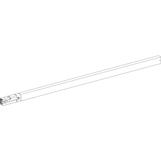 SE KBA40EDA20W Schienenkasten, gerade, leer, weiß