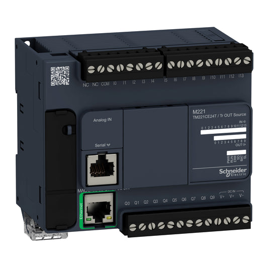 SE TM221CE24T SPS-Steuerung M221C Ethernet/seriell 2 analog Ein.14 dig.Ein.10 di