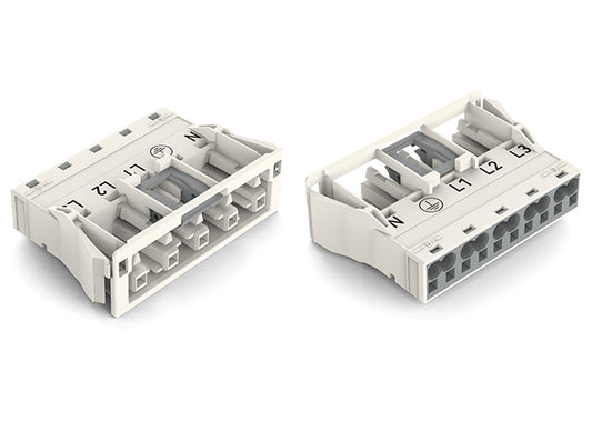 WAGO 770-725 Buchse 5-polig ws 2x0,5-4qmm Snap-In-Ausführung