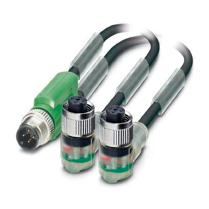 PHO SAC-3P-M12Y/2X1,5-PUR/M12FR2LB Sensor-Aktor-Kabel 2x3pol