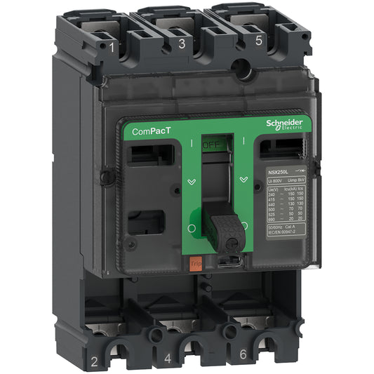 SE C10H3 Kompaktleistungsschalter ComPacT NSX100H Grundschalter 3P 100A 70kA/415
