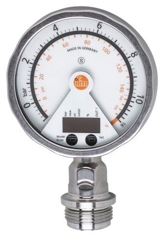 IFM PG2794 Elektronischer Drucksensor m.analoger Anzeige -1,00-10,00 bar, -14,5-