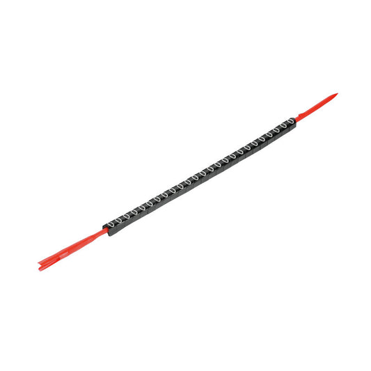 WEI CLI R 02-3 SW/WS 0 Leitermarkierer, Montagedorn, PVC, weich LxB: 3 x 3,4 mm,