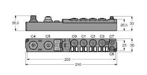 TURC SDPB-40A-1005 piconet Stand-alone-Modul für PROFIBUS-DP 4 analoge Eingänge