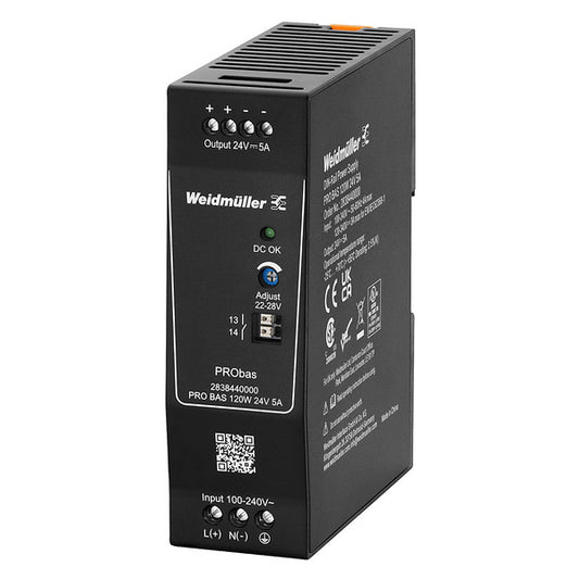 WEI PRO BAS 120W 24V 5A Gleichstromversorgung, Stromversorgung, Schaltnetzgerät,