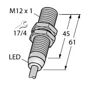 TURC BI2-M12-AP6X/S120 Induktiver Sensor mit erweitertem Temperaturbereich