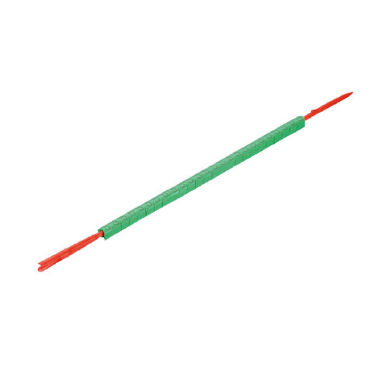 WEI CLI R 02-3 GN/WS 5 Leitermarkierer, Montagedorn, PVC, weich LxB: 3 x 3,4 mm,