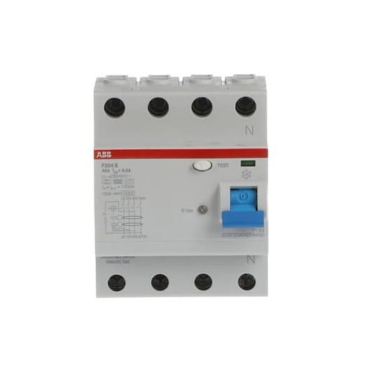 ABB F204 B-40/0,5 FI-Schutzschalter Typ B 4P,40A,500mA,kurzzeitverz.,3kA,4TE F20