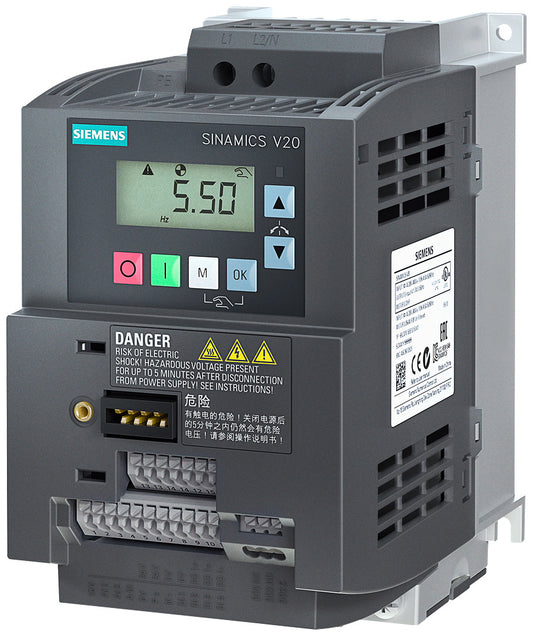 SIEM 6SL3210-5BB21-5BV1 SINAMICS V20,FSAC,1AC230V 1.5kW FilterC1