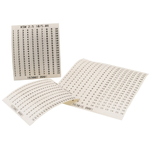 WEI KSW 4 < 100MM SDR Klemmenmarkierer, LxB: 100 x 4 mm, Polyester, PVC frei