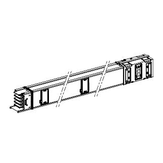SE KSA1000ED4154 Schienenkasten gerade 1000A 4 Abgänge 1.5m