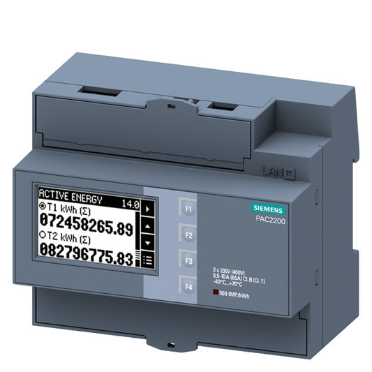 SIEM 7KM2200-2EA40-1DA1 SENTRON, Messgerät, 7KM PAC2200, LCD L-L: 400V, L-N: 230
