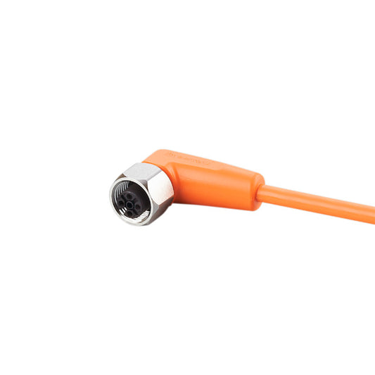 IFM EVT387 Kabeldose abgewinkelt M12 5-polig AC/DC silikonfrei, Kontakte vergold