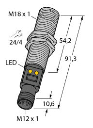 TURC M18TB8Q Temperatursensoren Infrarotsensor