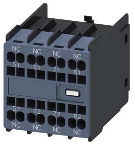 SIEM 3RH2911-2XA04-0MA0 Hilfsschalterblock, Front, 4Ö, stromb.: 1Ö, 1Ö, 1Ö, 1Ö