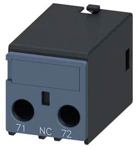 SIEM 3RH2911-1BA01 Hilfssch. bl., Front, 1Oe, Stromb.: 1Oe, Anschl. v. Unten