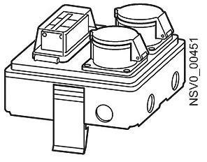SIEM BD2-AK1/2CEE163A161 Abgangskasten 16A