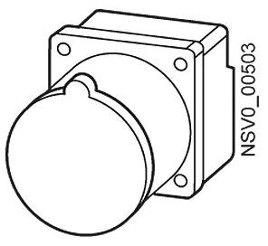 SIEM BVP:203255 BD2-CEE165 Einbausatz CEE-Steckdose 5pol. 16A