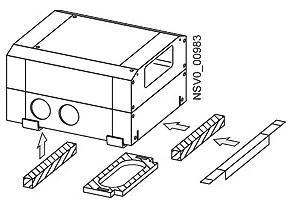SIEM BD01-AK1X-IP55 Schutzarterhöhung IP55 Abgangskasten